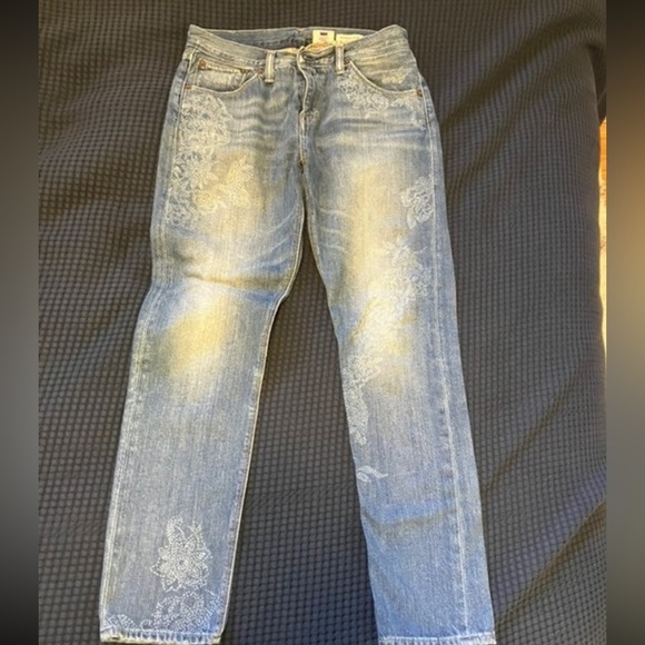 Levis x Liberty of London Skinny Boyfriend Jeans, 27x27 - Picture 1 of 9